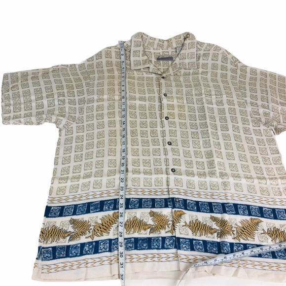 Fieldmaster Hawaiian Shirt Men XL Floral Rayon - Picture 5 of 8